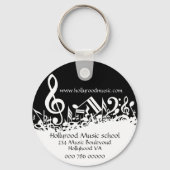 Porte-clés Customized Musical Notes Business Advertising (Recto)