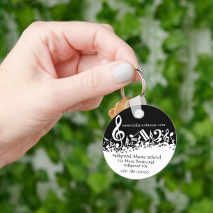 Porte-clés Customized Musical Notes Business Advertising