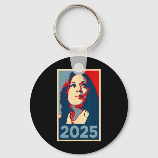 Porte-clés Cute 2025 Inauguration Kamala Harris Obama Poster (Recto)