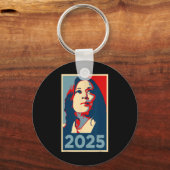 Porte-clés Cute 2025 Inauguration Kamala Harris Obama Poster (Recto)