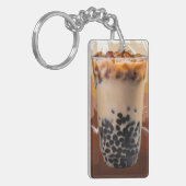 Porte-clés Cute 3D Milk Tea Design – Boba Lover Aesthetic (Devant gauche)