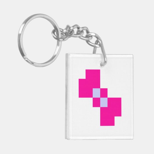 Porte-clés Cute 8 bits Pixel Bow (Devant gauche)