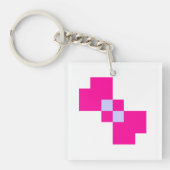 Porte-clés Cute 8 bits Pixel Bow (Devant)