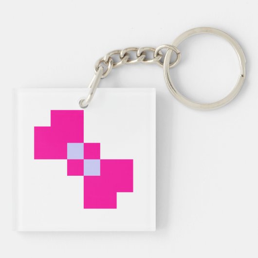 Porte-clés Cute 8 bits Pixel Bow (Dos)