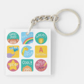 Porte-clés Cute animal récompensé Motivational Étiquette de c (Dos)