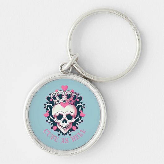 Porte-clés Cute as Hell Crâne (Devant)