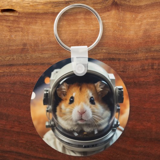 Porte-clés Cute astronaute spatiale Hamster (Verso)