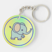 Porte-clés Cute Baby Elephant Cartoon-47767 (Dos)