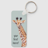 Porte-clés Cute Baby Giraffe Personnalisée (Verso)