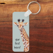 Porte-clés Cute Baby Giraffe Personnalisée (Verso)