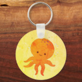 Porte-clés Cute Baby Octopus Cartoon (Recto)