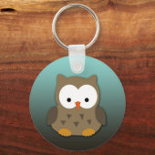 Porte-clés Cute Baby Owl Personnalisé (Recto)