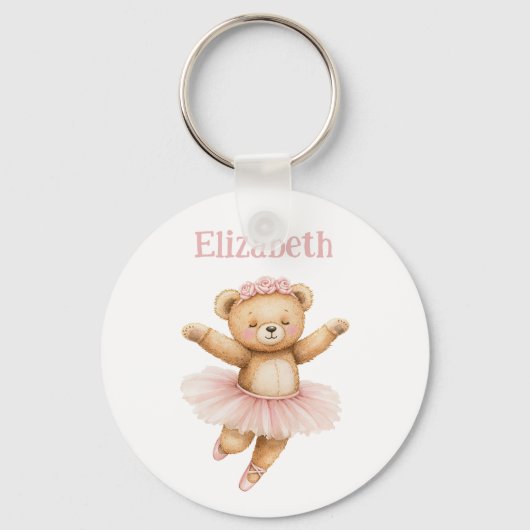 Porte-clés Cute ballerina bear (Recto)