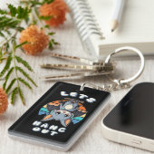 Porte-clés Cute Bat Hanging et Retro Sunset | Allons-y (Devant droit)