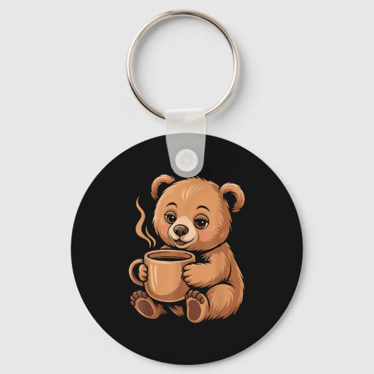 Porte-clés Cute Bear Design For Bear Lover And Bear (Recto)