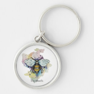 Porte-clés Cute Bee And Rainbow Wash
