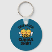 Porte-clés Cute Bee Couple Cuddle Funny Romantic  (Recto)