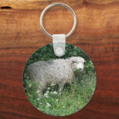 Porte-clés Cute Blanc Fluffé Manger Porte - clé (Recto)