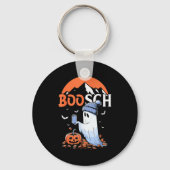 Porte-clés Cute Boo Ghost Halloween Pumpkin Beer Drinking Sok (Recto)