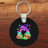 Porte-clés Cute Boo Halloween Ghost Witch Pumpkin Trendy Hall (Recto)