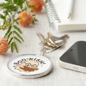 Porte-clés Cute Book Reading Ghost Funny Bookworm Halloween (Côté)