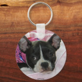 Porte-clés Cute Boston Terrier Puppy (Recto)