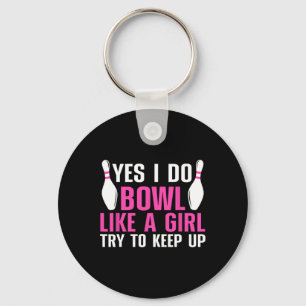 Porte-clés Cute Bowling Pour Femmes Filles Bowler Spare Me La