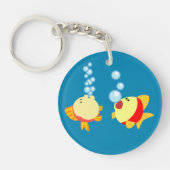 Porte-clés Cute Bubbling Cartoon Porte - clé de poisson (Devant)