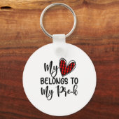 Porte-clés Cute Buffalo Plaid Heart Valentines Day For Pre K  (Recto)