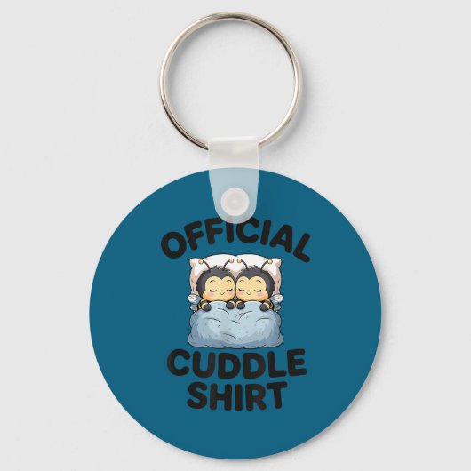 Porte-clés Cute Bumble Bee Couple Cuddle  (Recto)