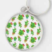 Porte-clés Cute Cactus, Green Cactus, Motif Cactus (Devant)