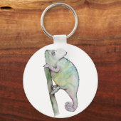Porte-clés Cute caméléon peint en aquarelle (Recto)