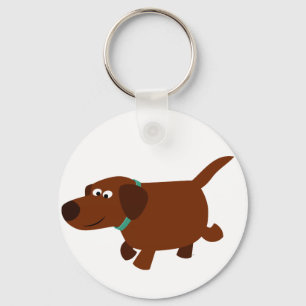 Porte-clés Cute Cartoon Chocolate Labrador Keychain