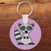 Porte-clés Cute Cartoon Raccoon (Recto)