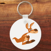 Porte-clés Cute Cartoon Silly Kangaroo Keychain (Recto)