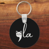 Porte-clés Cute Cat Comma-la Kamala Harris Président 2024 (Recto)