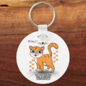 Porte-clés Cute Cat Keychain | Adorable Kitty Accessory  (Recto)