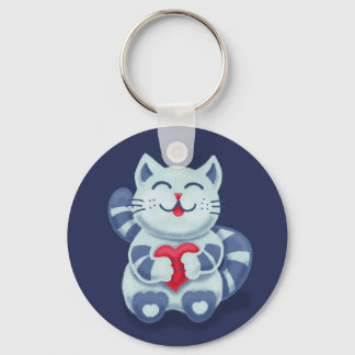 Porte-clés Cute chat Blue Valentine Enfants