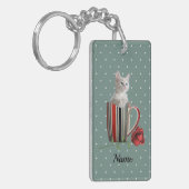 Porte-clés Cute Chat Kitten Animaux de compagnie Amateurs Cad (Devant gauche)