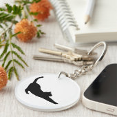 Porte-clés Cute Chat noir Halloween Porte - clé (Devant droit)