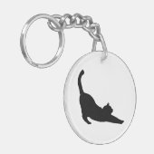 Porte-clés Cute Chat noir Halloween Porte - clé (Devant gauche)