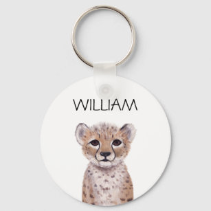 Porte-clés Cute Cheetah Nom de l'animal