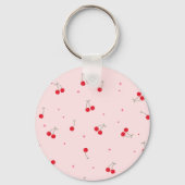 Porte-clés Cute Cherry Pattern | Pink Aesthetic Seamless (Verso)