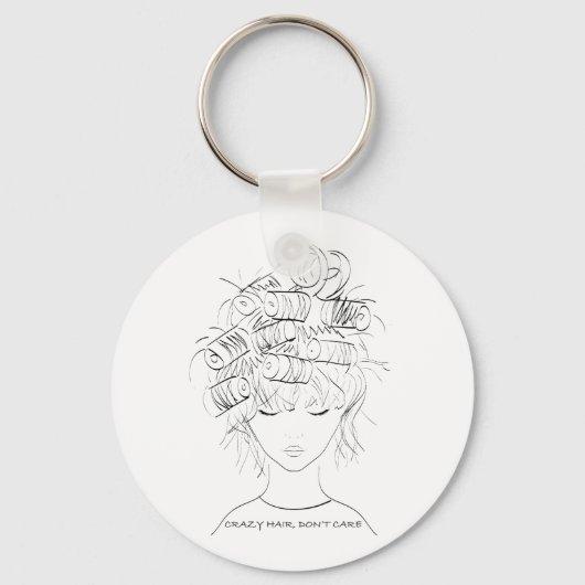 Porte-clés Cute Cheveux Crazy (Recto)