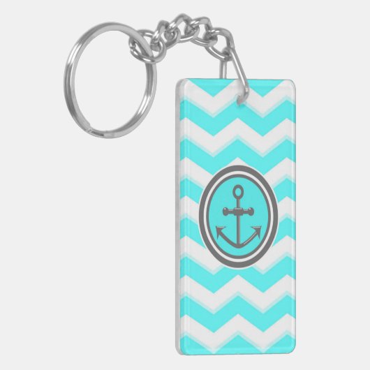 Porte-clés Cute Chevron Ancre Smile (Devant gauche)