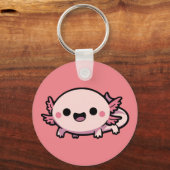 Porte-clés Cute Chibi Axolotl (Recto)