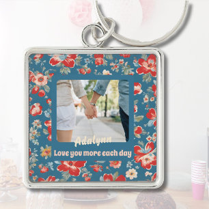 Porte-clés Cute Chic 1 an Anniversaire Cadeaux pour Girfriend