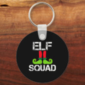 Porte-clés Cute Christmas Cheer Elf Squad Santa's Helper (Recto)