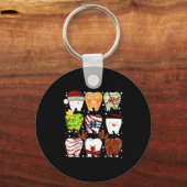 Porte-clés Cute Christmas Teeth Funny Christmas Dentist Denta (Recto)