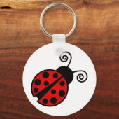 Porte-clés Cute coccinelle - Rouge et Noir (Recto)